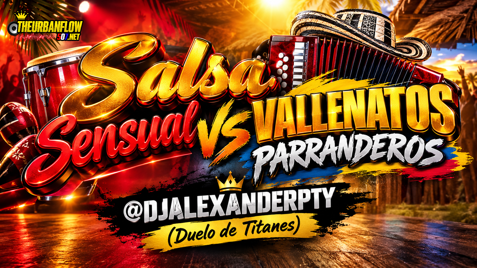 Salsa Sensual vs VALLENATOS PARRANDEROS (Duelo de Titanes) - @DJALEXANDERPTY